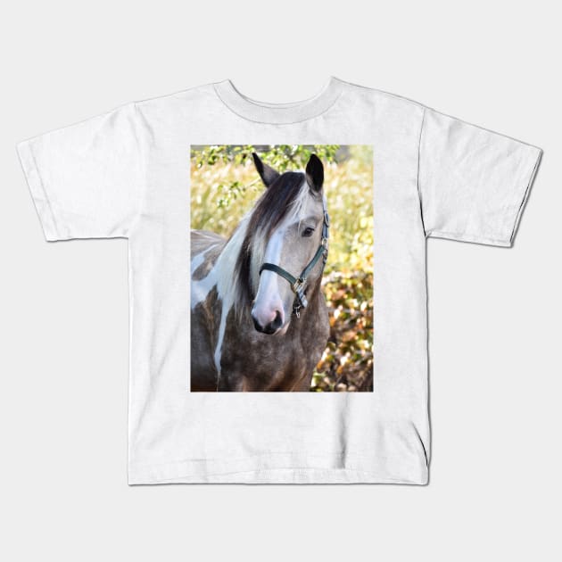 Drum horse Kids T-Shirt by theartsyeq